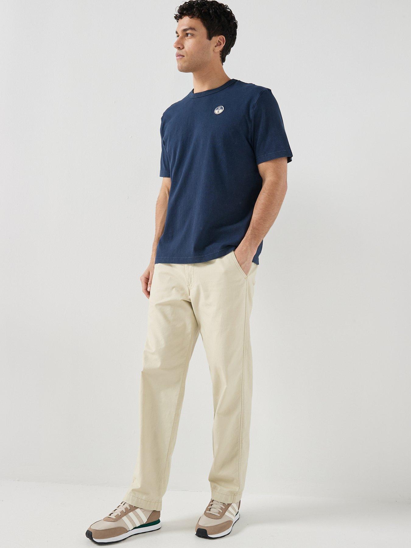 Image 3 of 4 of North Sails Linear Back Graphic Logo T-Shirt - Navy