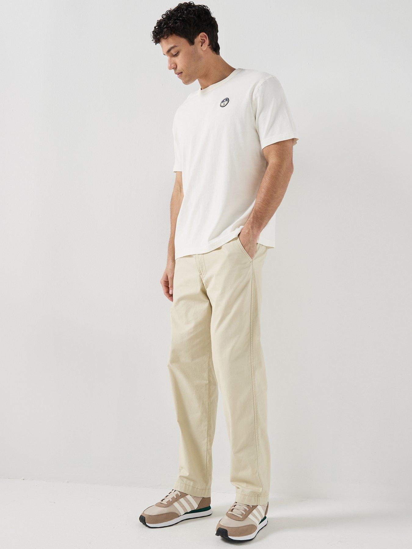 Image 3 of 5 of North Sails Linear Back Graphic Logo T-Shirt - Off White