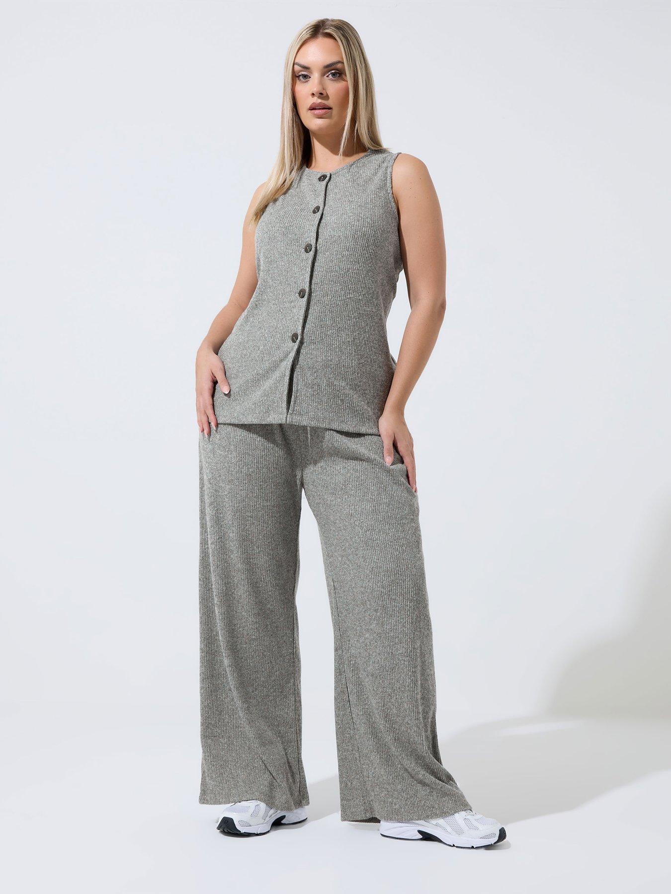 Image 3 of 4 of Yours Curve Waistcoat - Grey