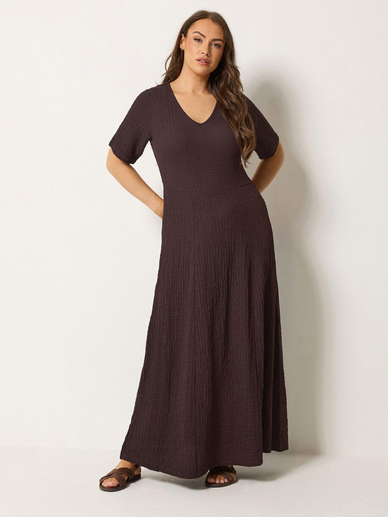 Yours Curve Textured Maxi Dress