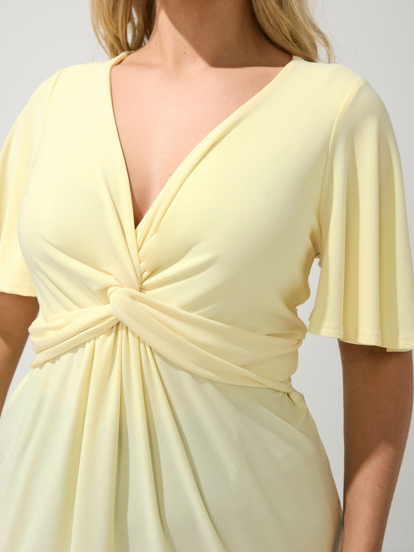 Image 4 of 5 of Yours Curve Angel Sleeve Knot Front Top