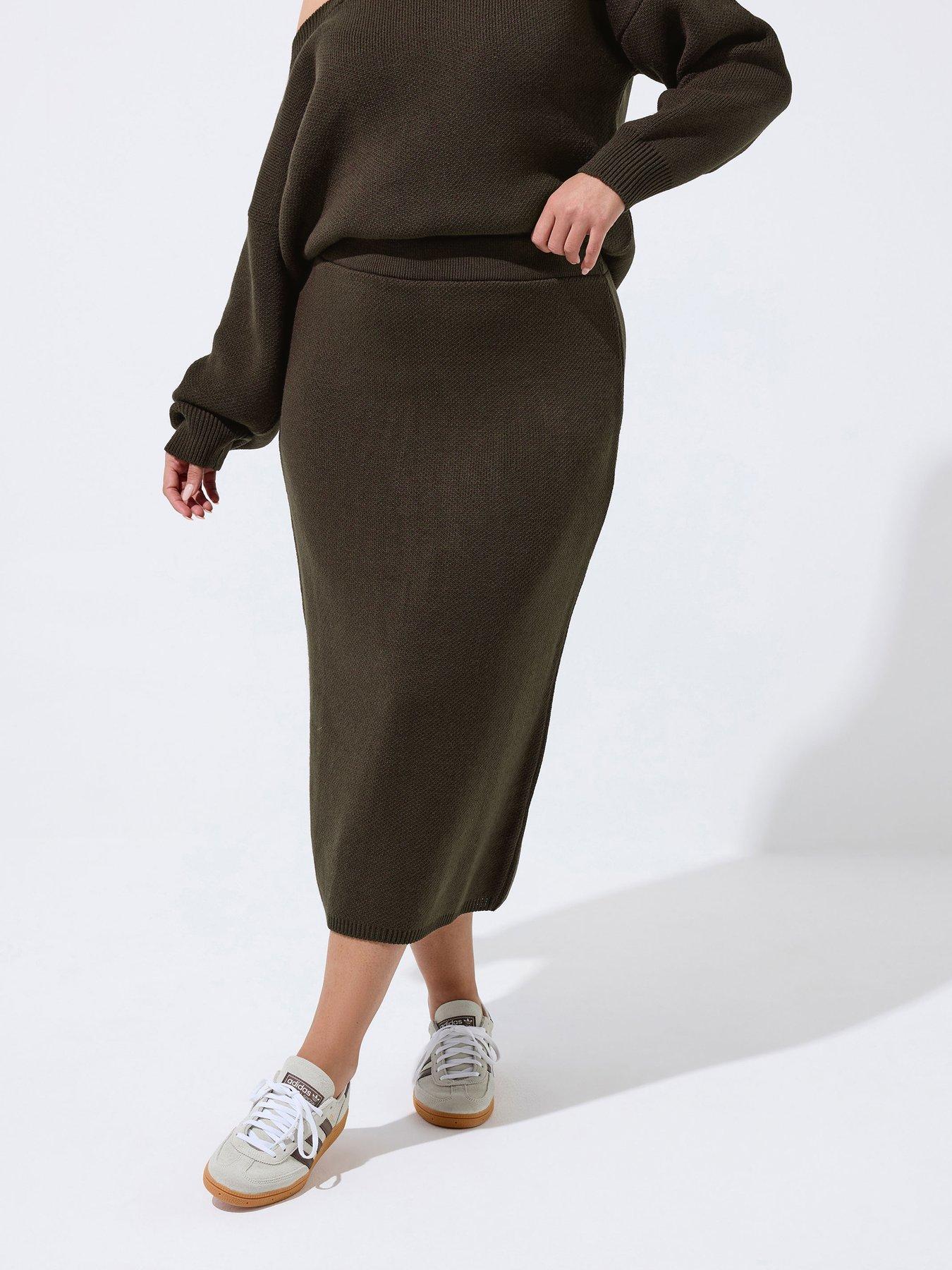Yours Curve Knitted Skirt