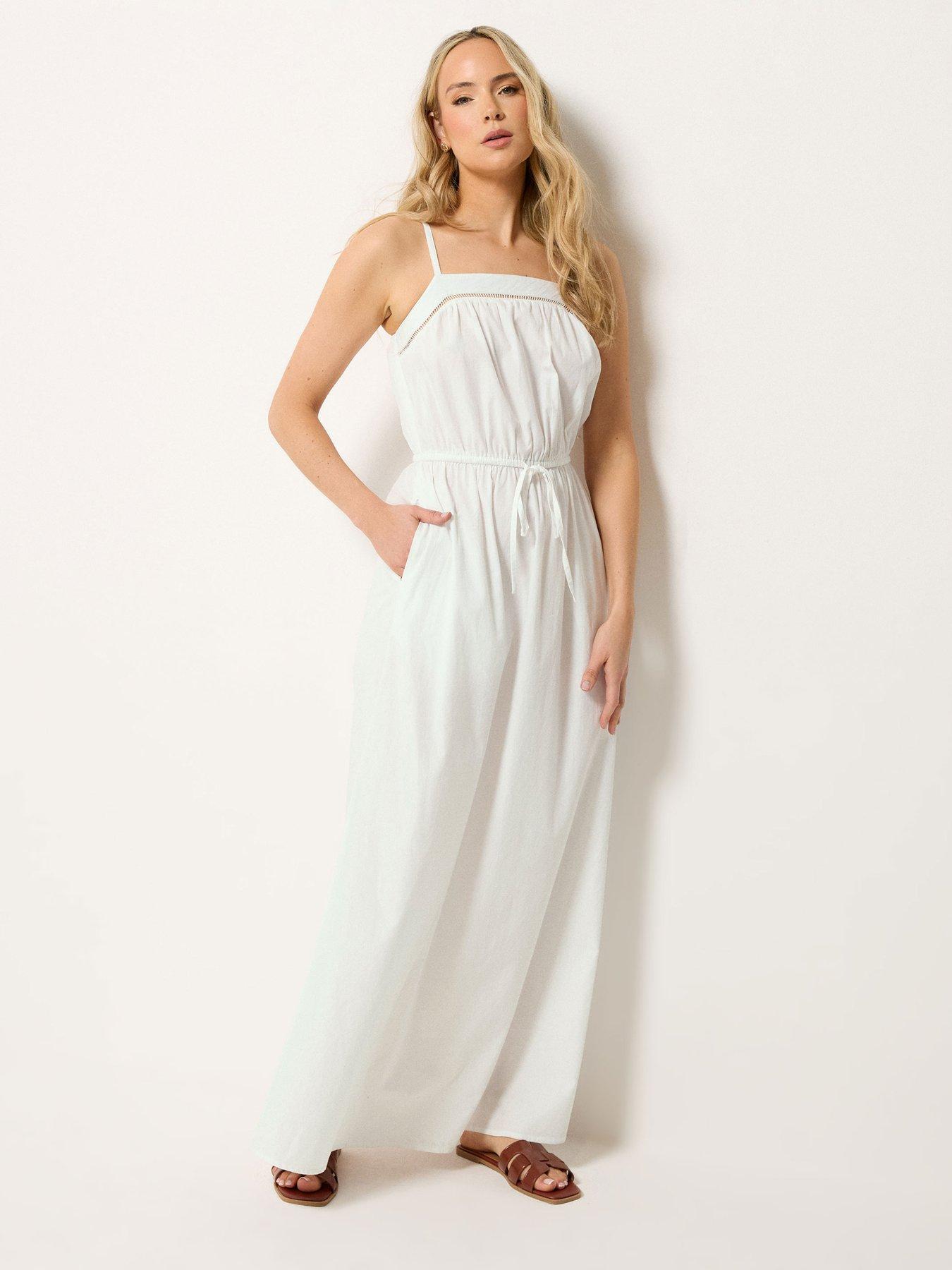 Long Tall Sally Lace Detail Maxi Dress - White