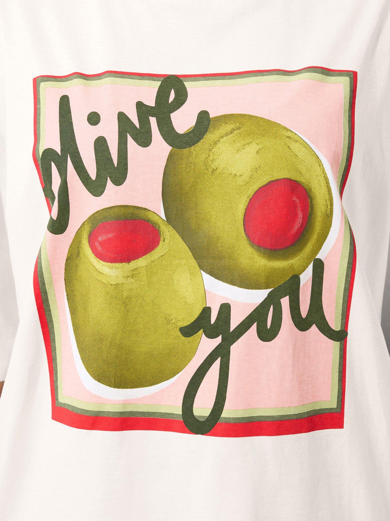 Image 4 of 5 of Yours Curve Slogan T-shirt