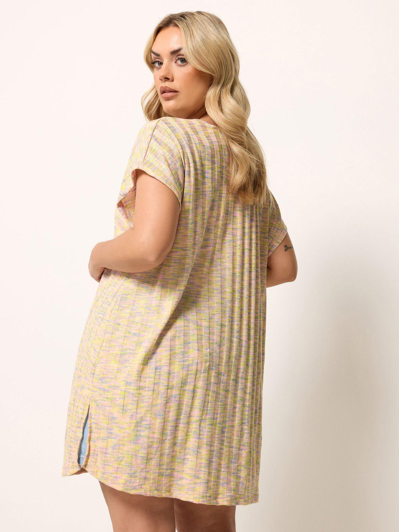 Image 2 of 5 of Yours Curve Space Dyed Rib Cardigan