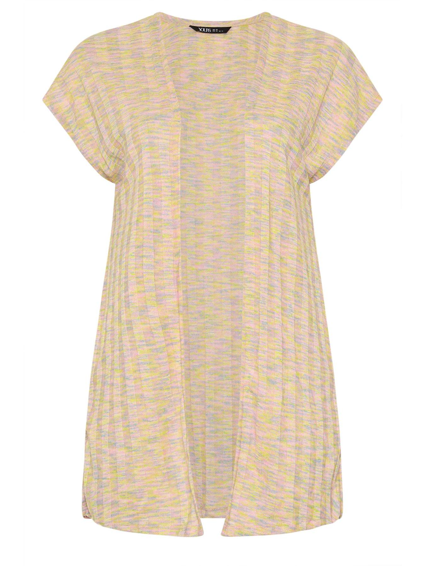 Image 5 of 5 of Yours Curve Space Dyed Rib Cardigan