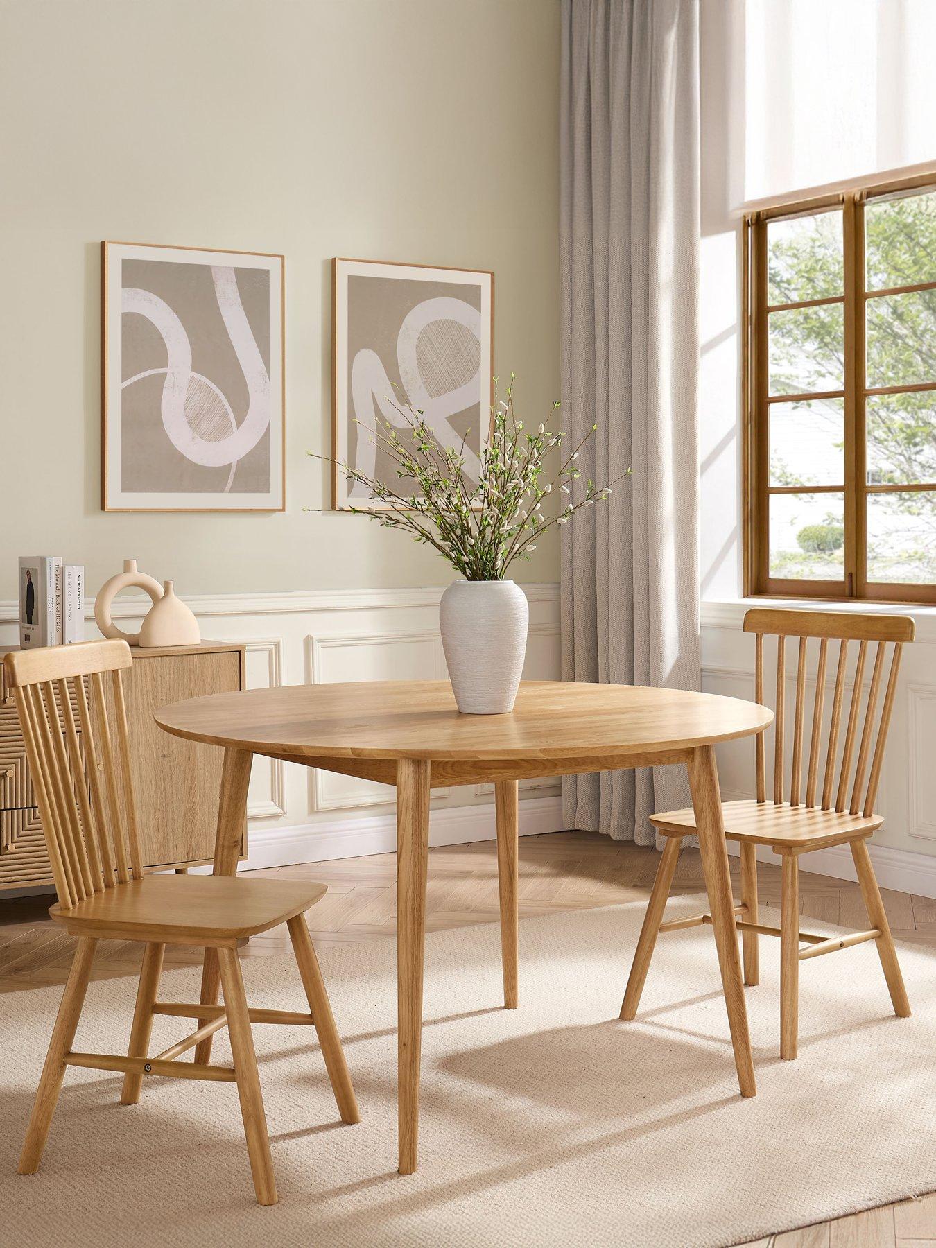 Image 1 of 7 of Dusk Harley Set Of 2 Dining Chairs - Light Wood