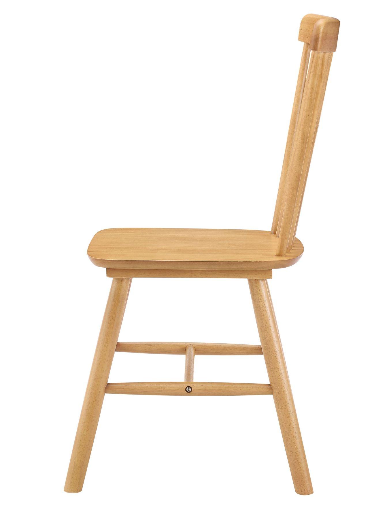 Image 4 of 7 of Dusk Harley Set Of 2 Dining Chairs - Light Wood