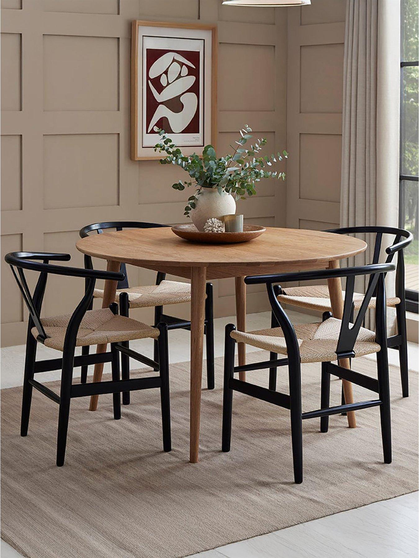 Image 1 of 7 of Dusk Heidi Solid Oak 4-6 Seater Round Dining Table - Natural