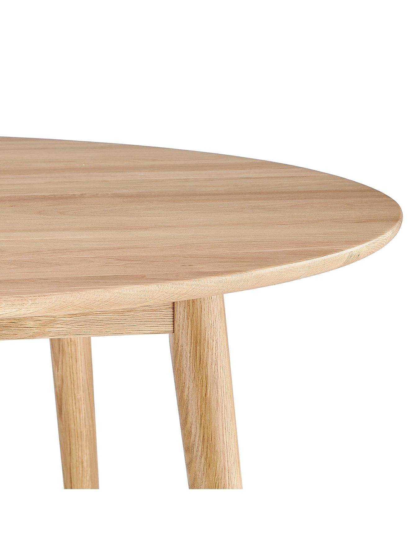 Image 4 of 7 of Dusk Heidi Solid Oak 4-6 Seater Round Dining Table - Natural