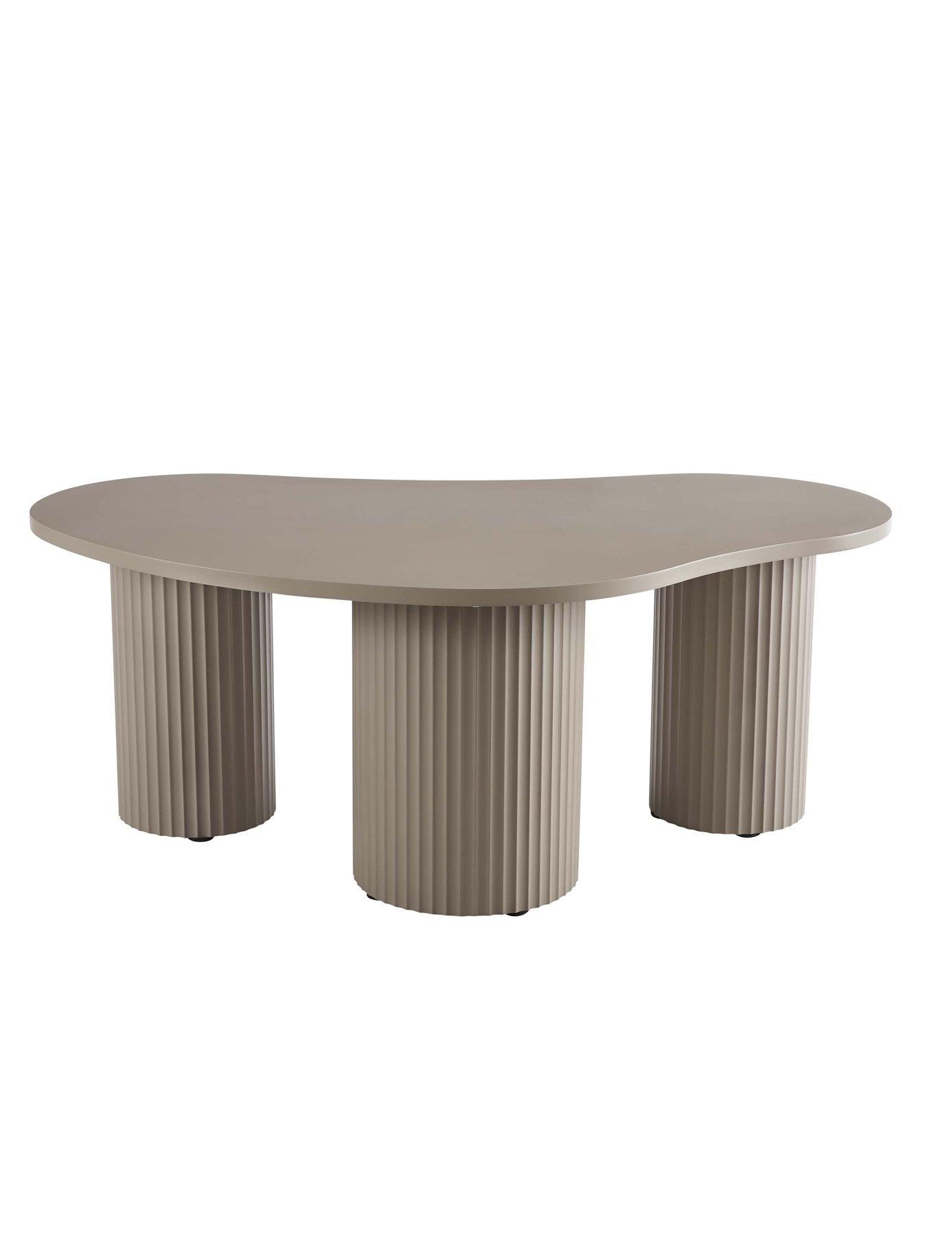 Image 4 of 4 of Dusk Evie Irregular Coffee Table - Taupe