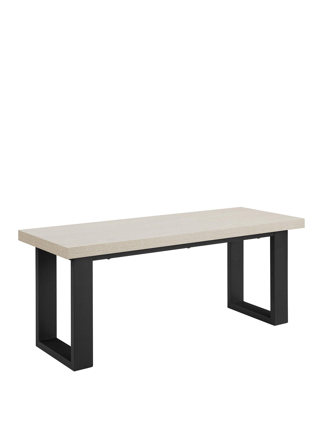 Image 2 of 7 of Dusk Harper Dining Bench - Wood/black