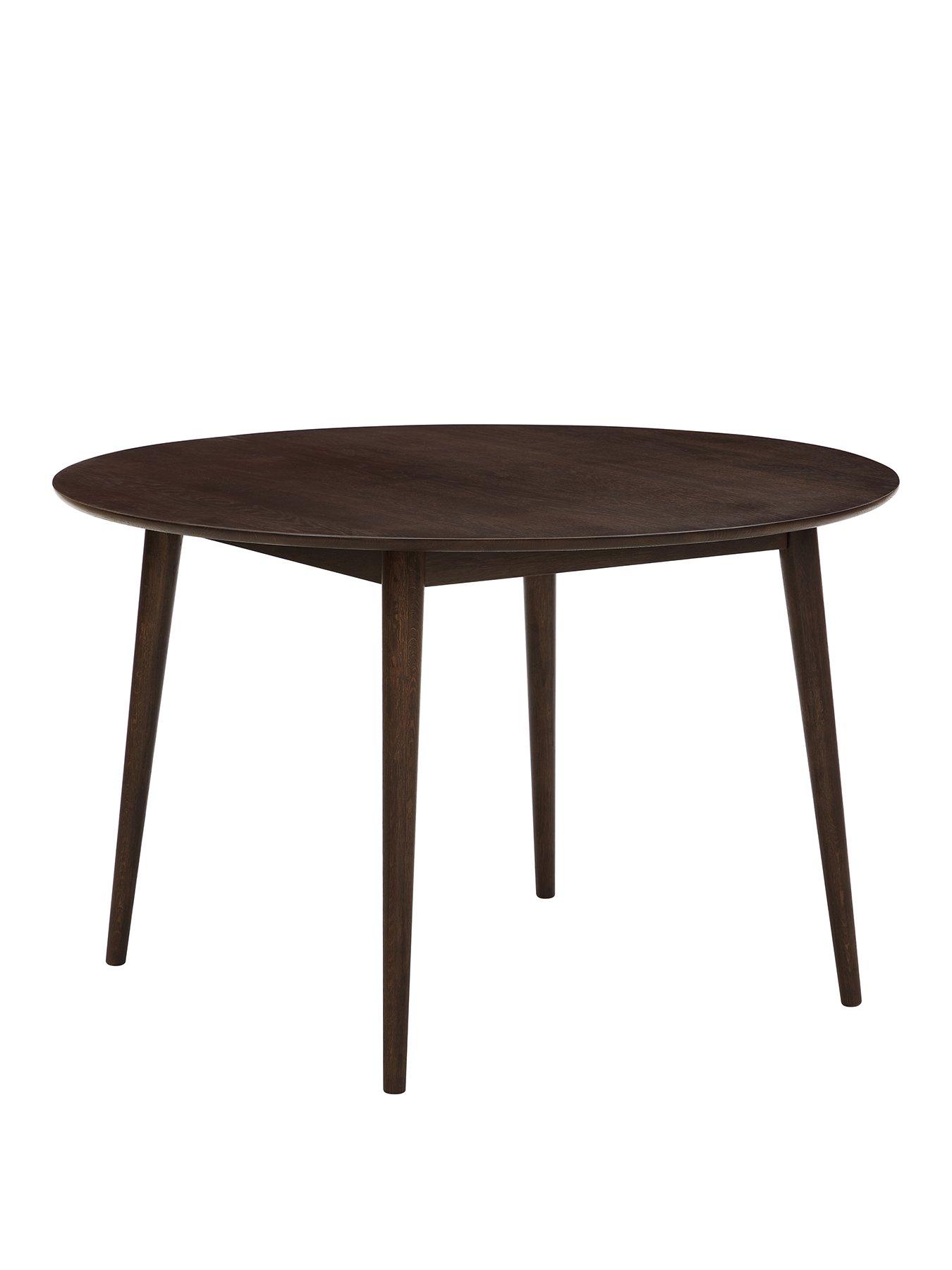 Image 2 of 5 of Dusk Heidi Solid Oak 4-6 Seater Round Dining Table - Walnut