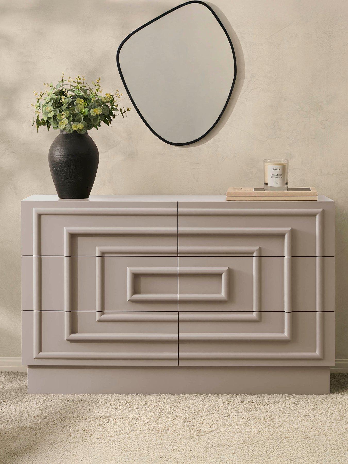 Dusk Harlow 6 Drawer Chest - Taupe