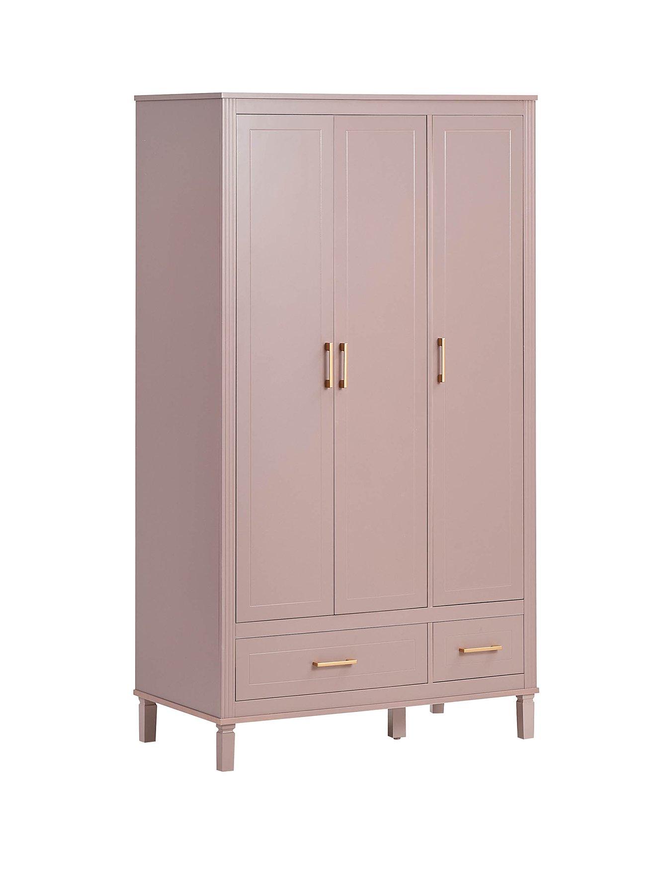 Image 2 of 4 of Dusk Sienna 3 Door Wardrobe With Drawers - Dusty Mauve