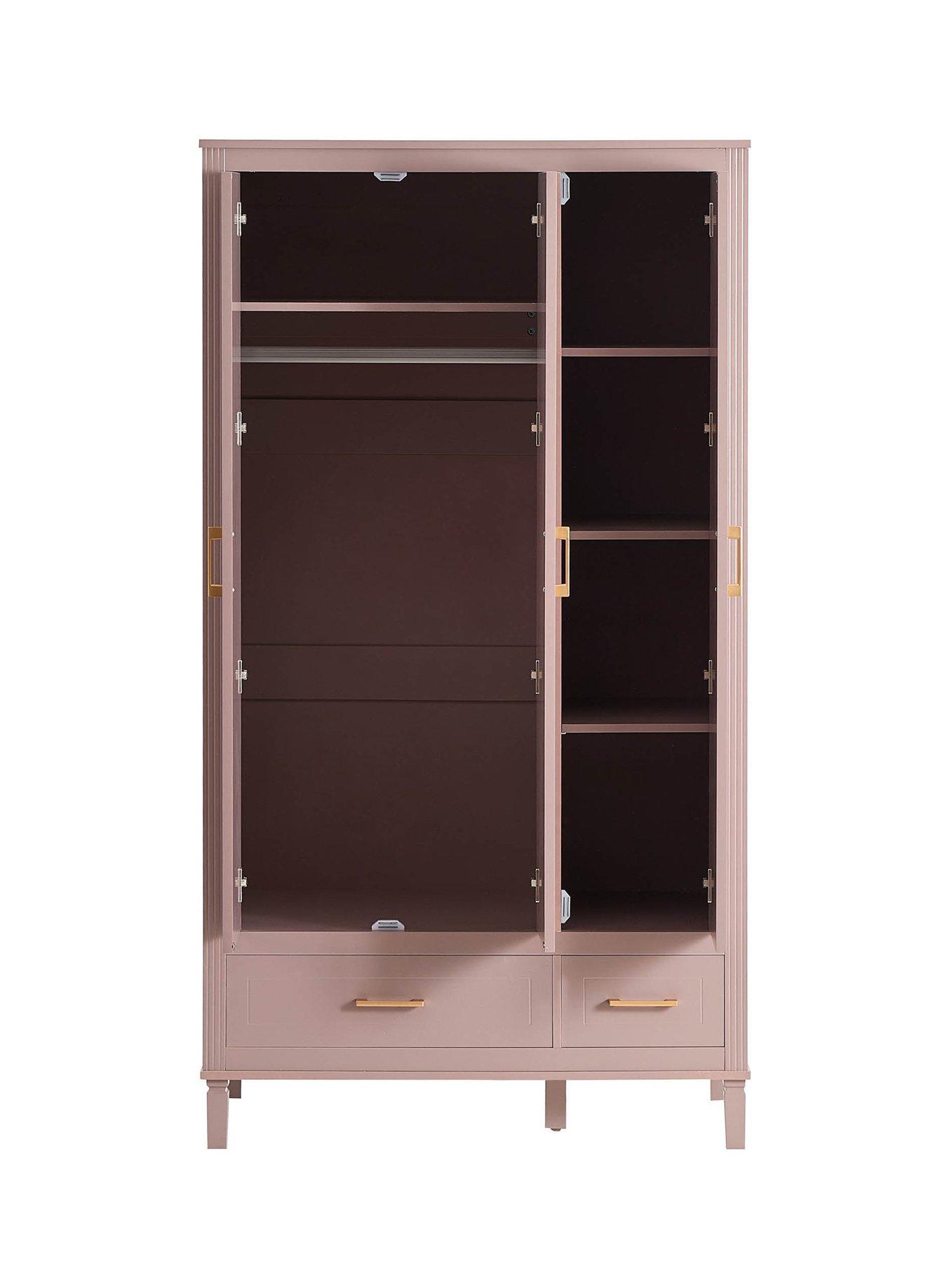 Image 3 of 4 of Dusk Sienna 3 Door Wardrobe With Drawers - Dusty Mauve