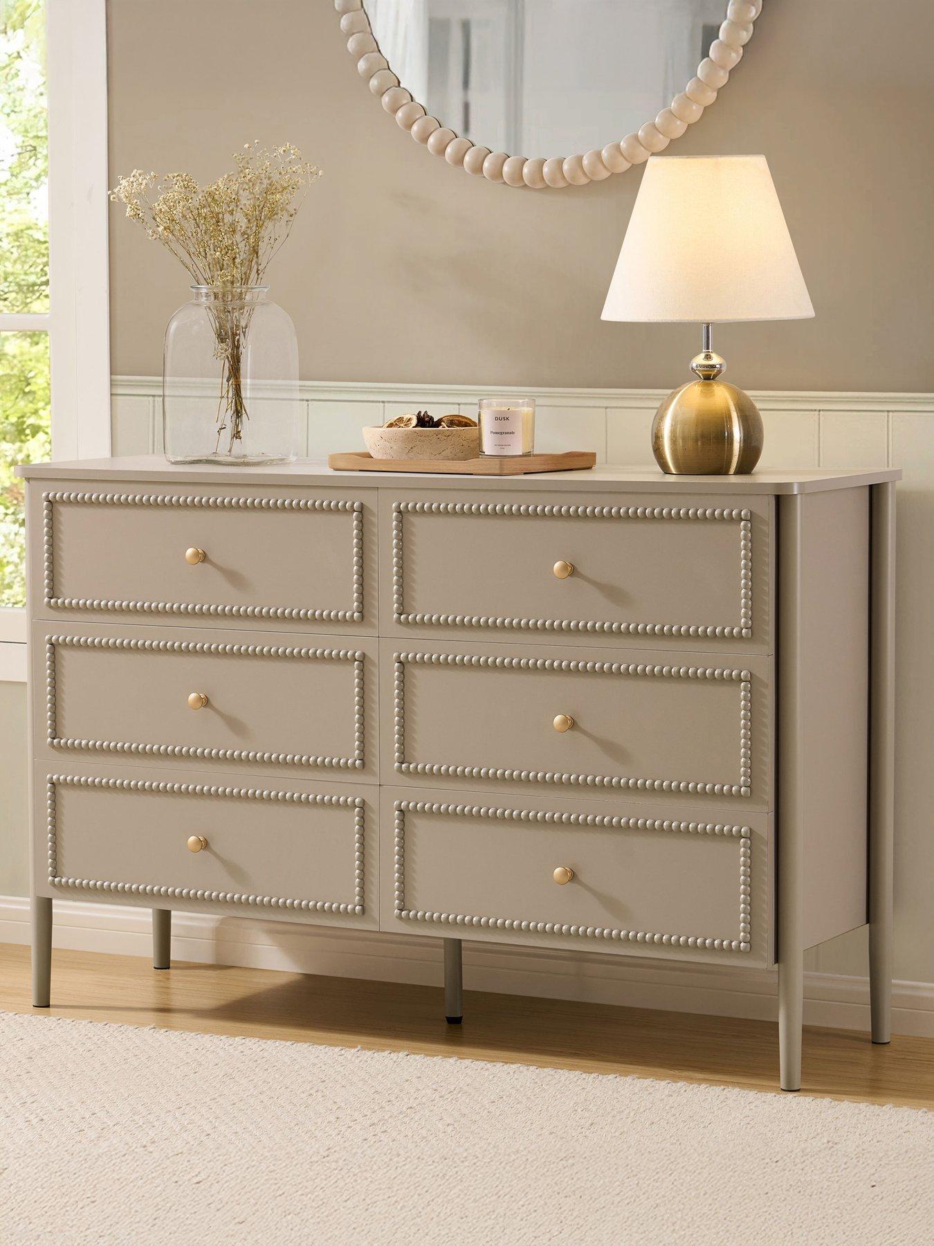 Dusk Posy Bobbin 6 Drawer Chest
