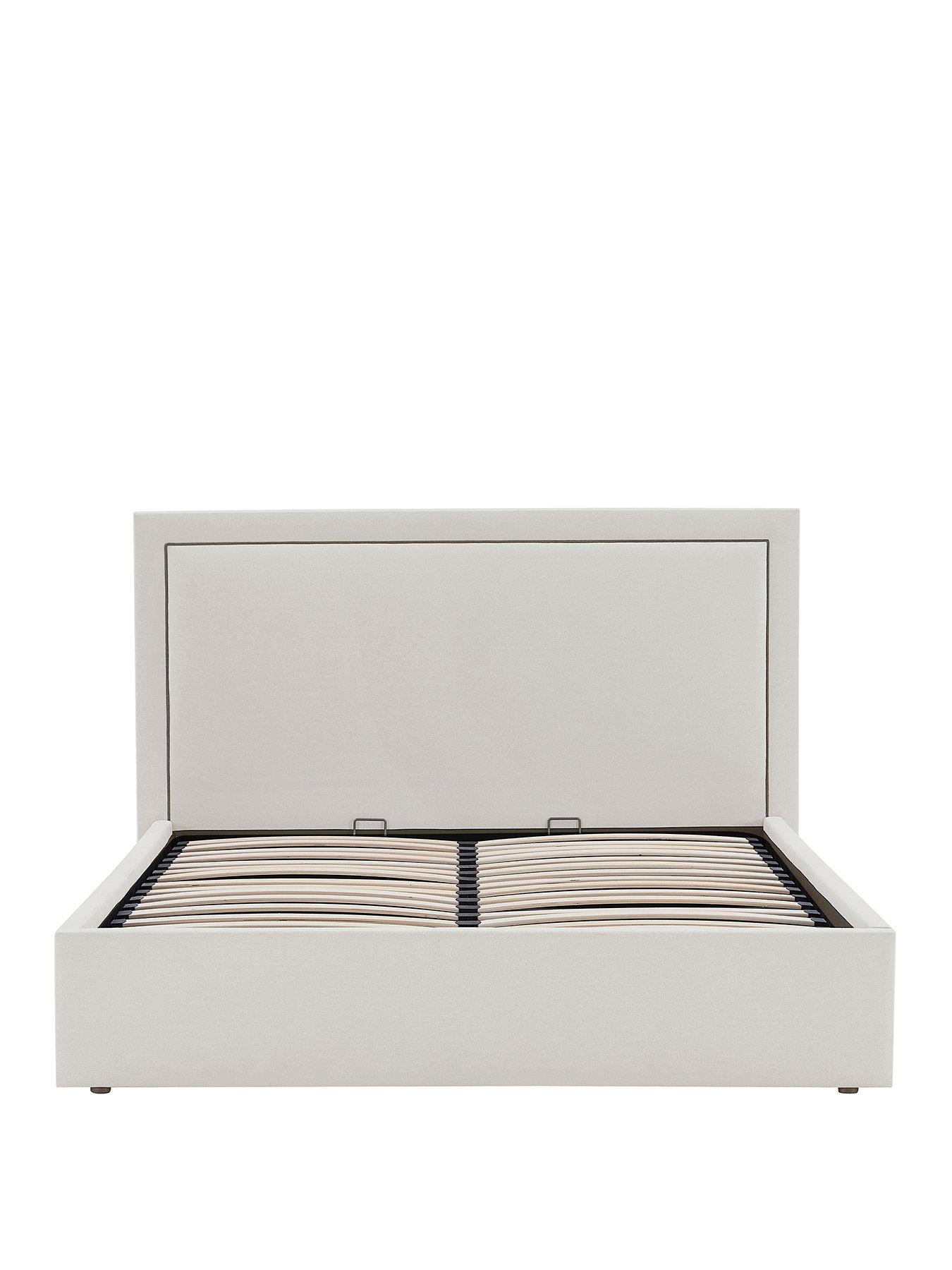 Image 2 of 7 of Dusk Windsor Natural/black Ottoman Storage Bed - Double