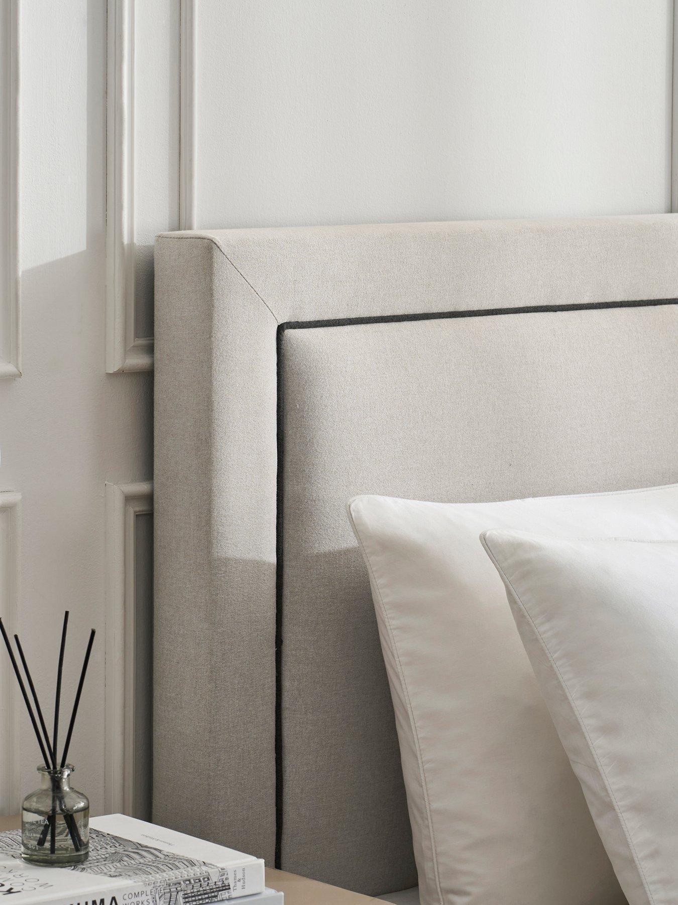 Image 4 of 7 of Dusk Windsor Natural/black Ottoman Storage Bed - Double