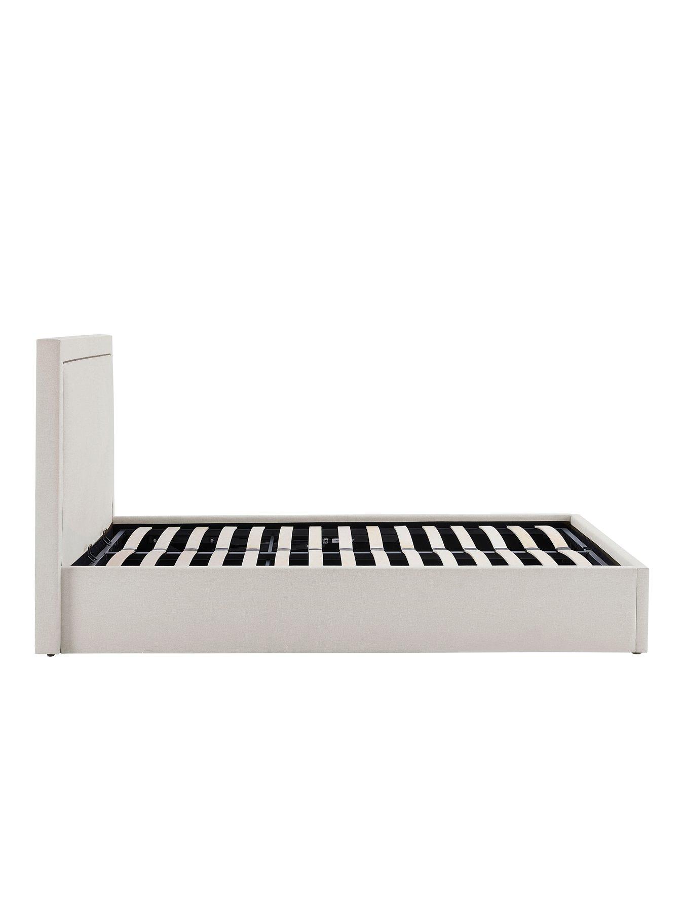 Image 6 of 7 of Dusk Windsor Natural/black Ottoman Storage Bed - Double
