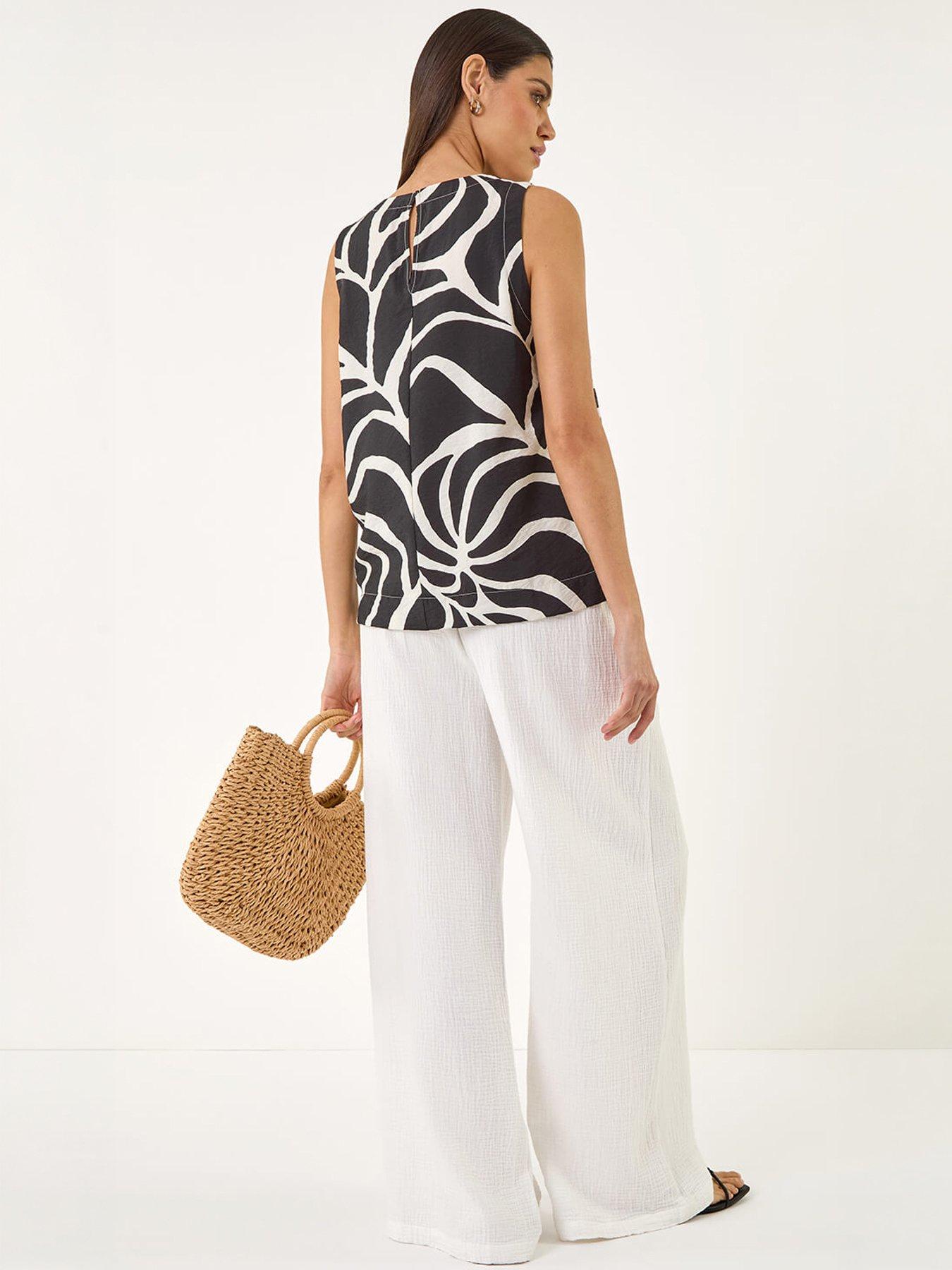 Image 4 of 5 of Roman Mono Abs Shell Top