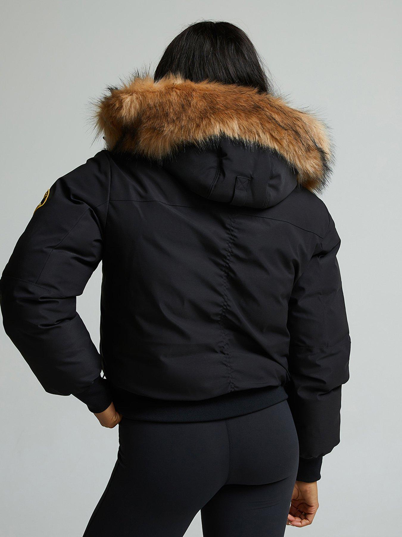 Image 2 of 7 of Zavetti Canada W Olivia Hooded Bomber Jacket