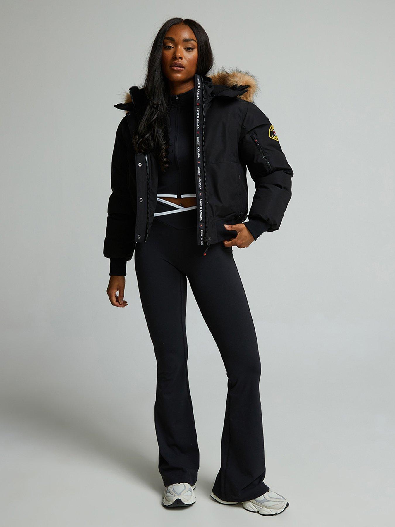 Image 3 of 7 of Zavetti Canada W Olivia Hooded Bomber Jacket