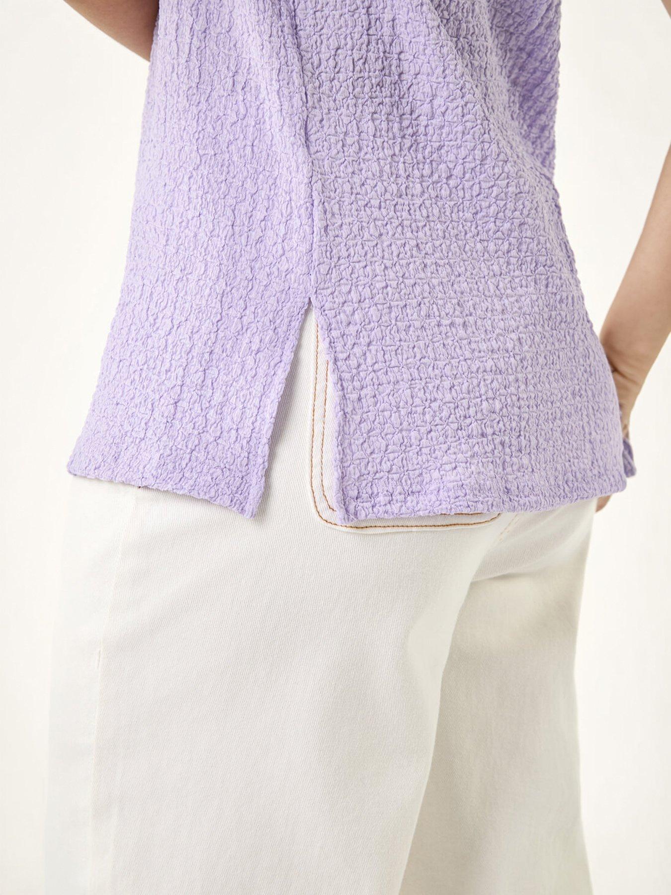 Image 2 of 5 of Roman Dusk Textured Longline Stretch Top