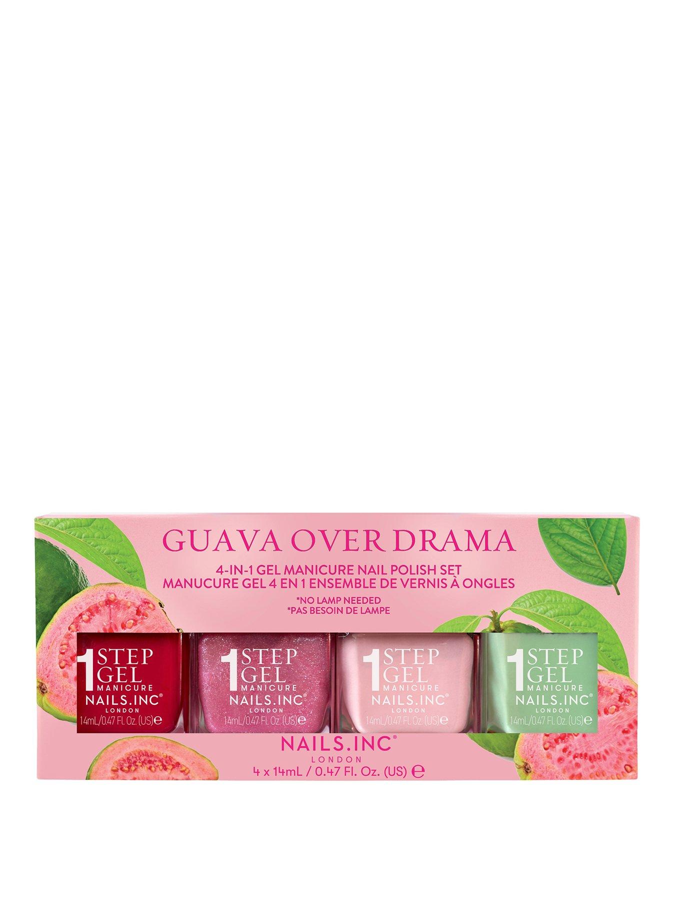 Image 1 of 5 of Nails Inc It's Topless Gauva Over Drama 4-in-1 Gel Manicure Nail Polish Set, 4 Piece Set
