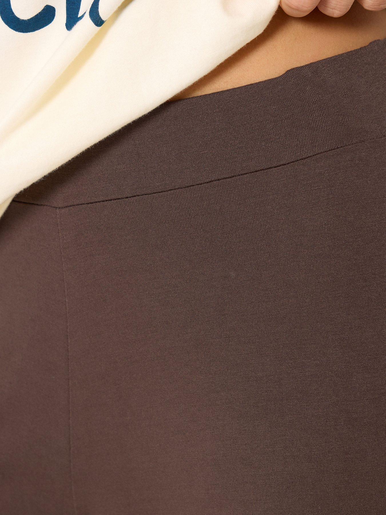 Image 4 of 5 of PixieGirl Petite Draped Trousers - Brown