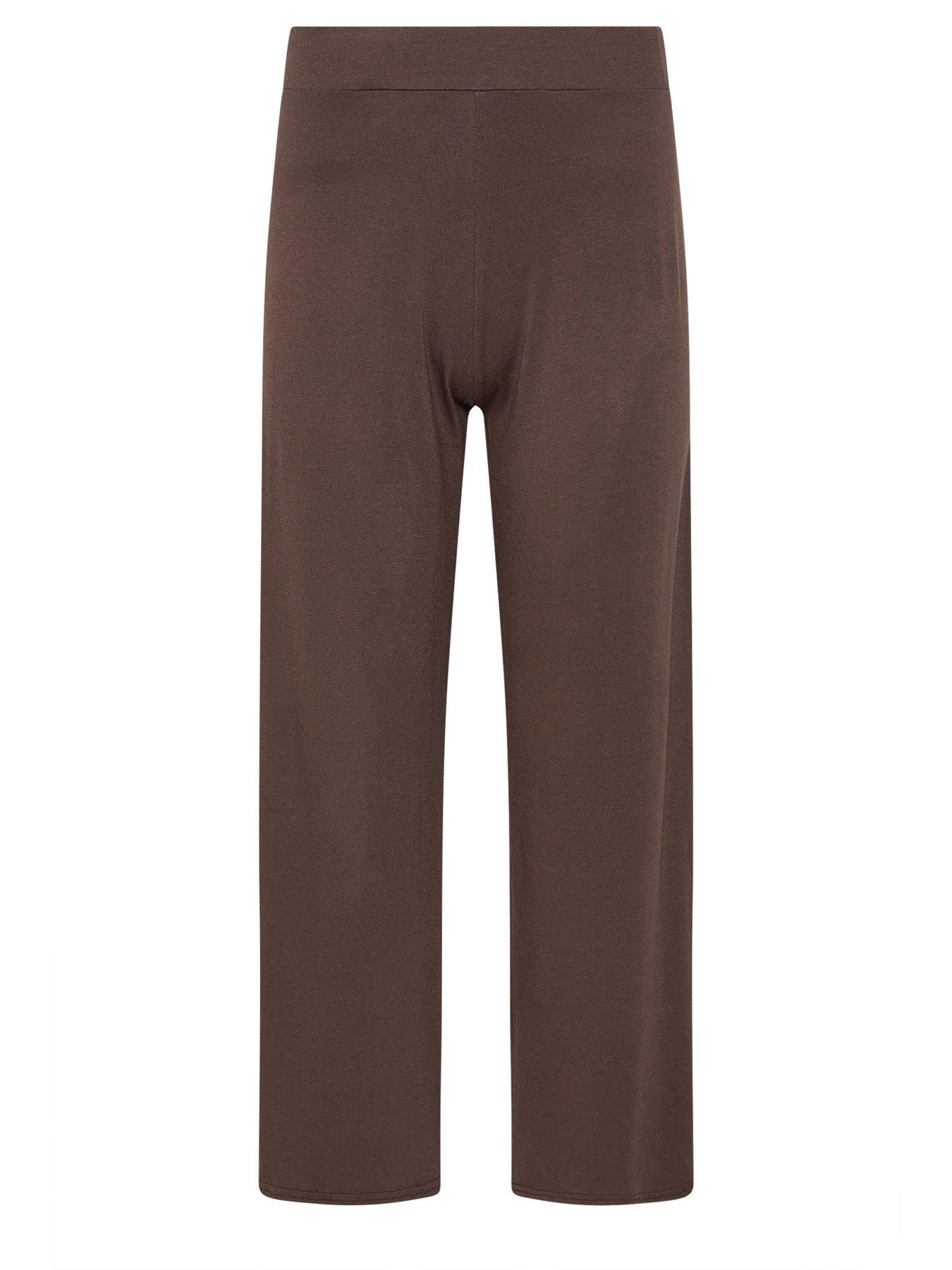 Image 5 of 5 of PixieGirl Petite Draped Trousers - Brown