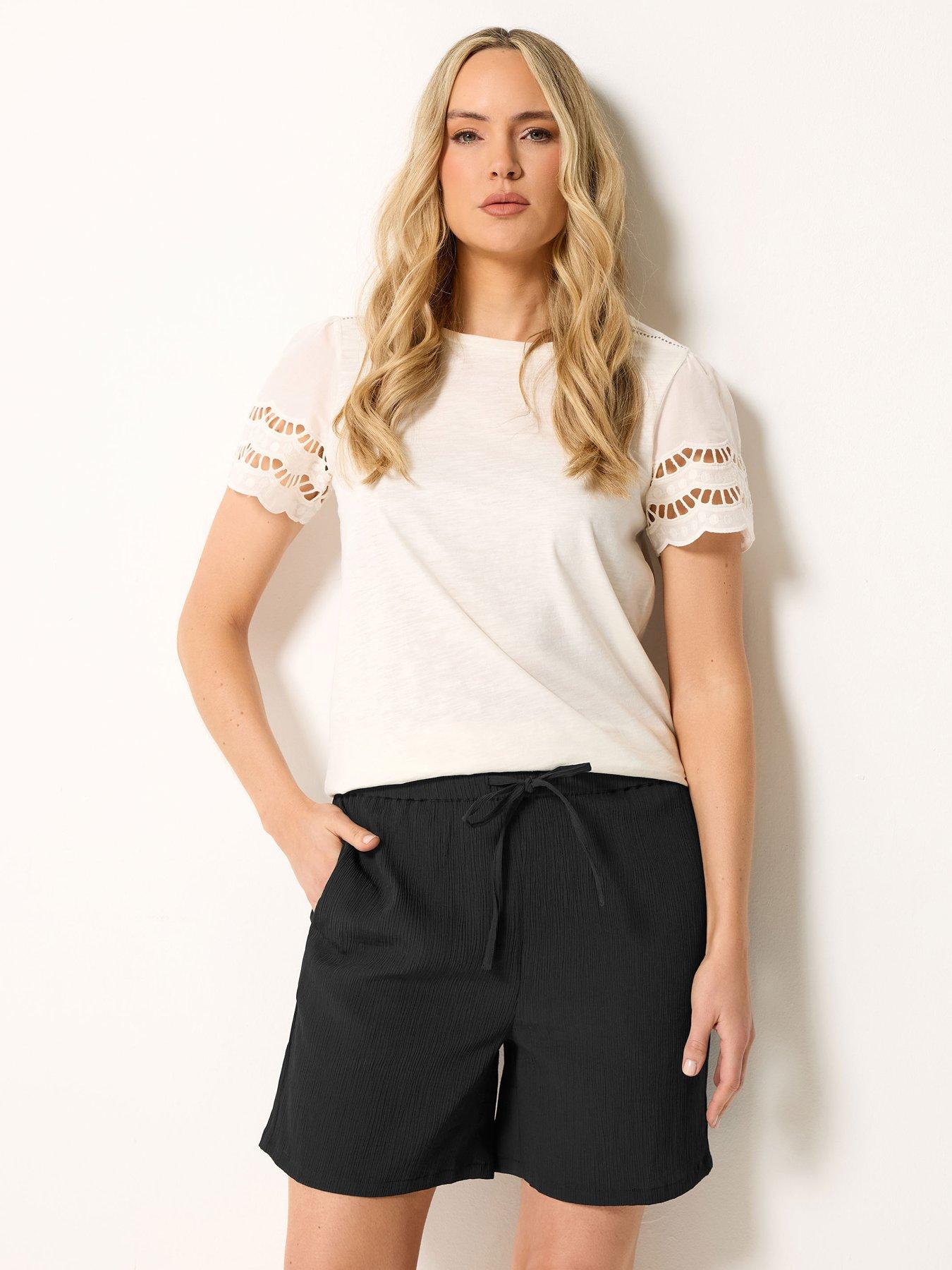 Long Tall Sally Textured Shorts - Black