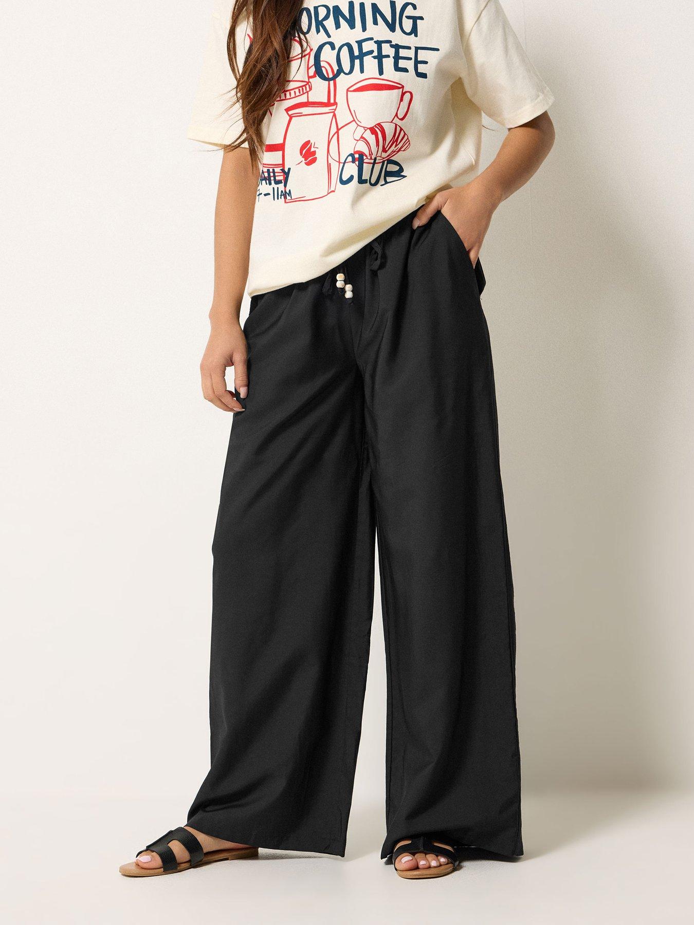 PixieGirl Petite Shirred Waist Midi Skirt