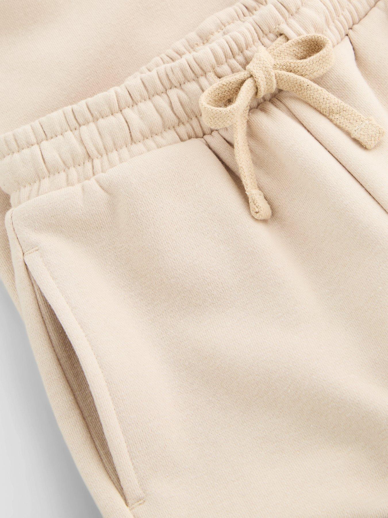 Image 5 of 5 of The Very Collection Boys' Cotton Rich Smile Hoodie and Joggers Outfit Set (9 months - 7 years) - Stone Beige