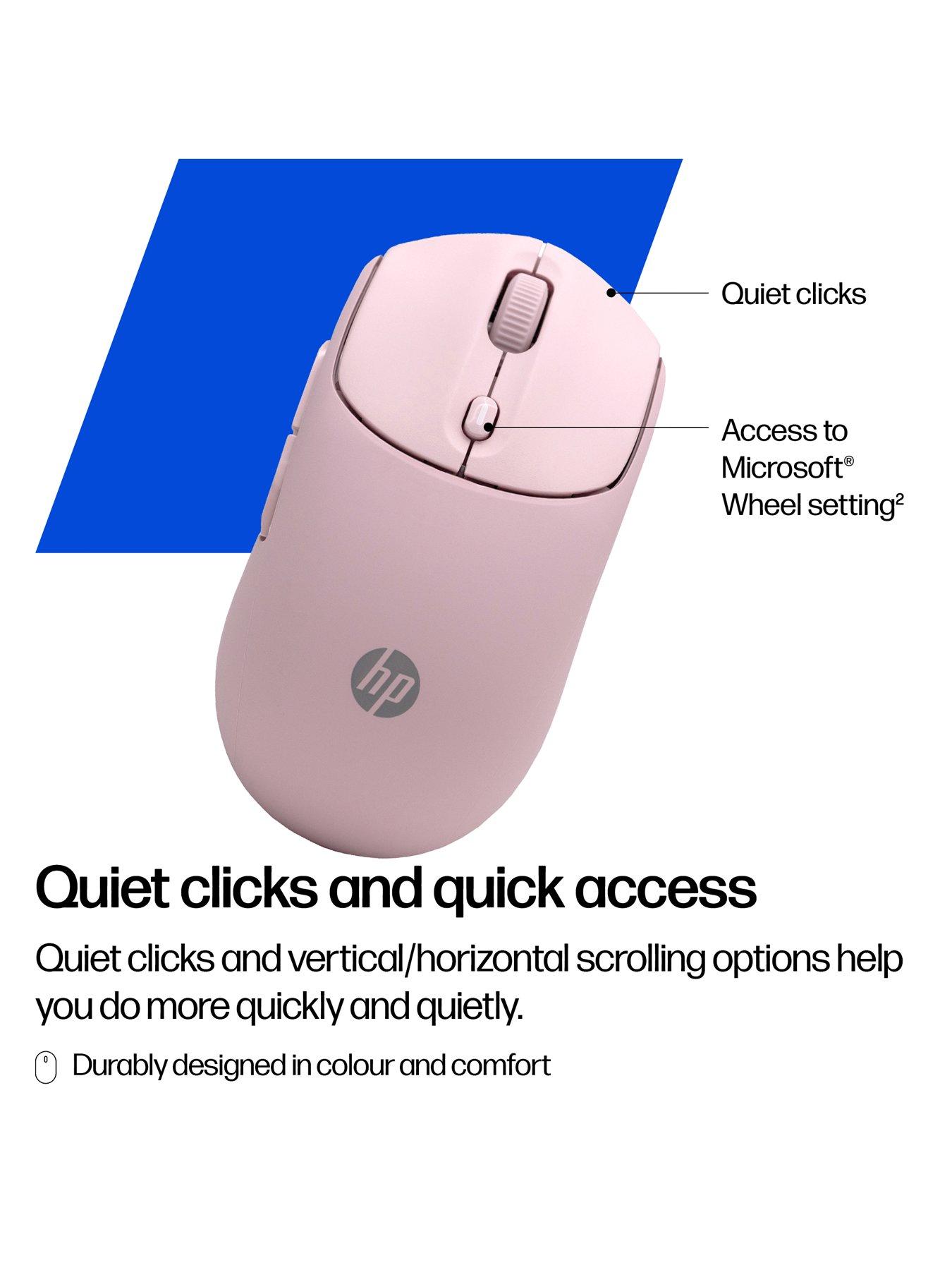Image 3 of 8 of HP 400 Quiet Pink Wireless Mouse