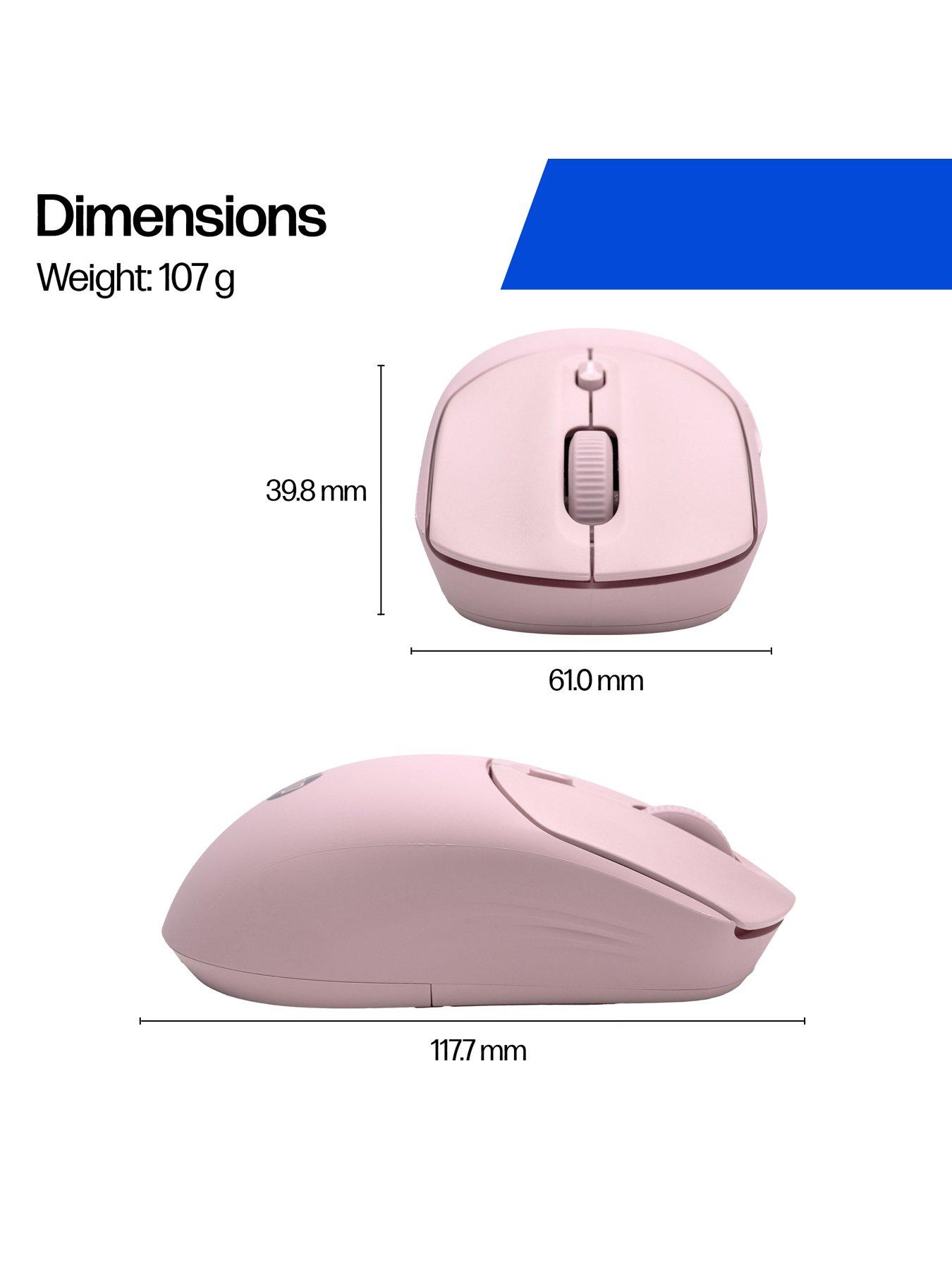 Image 5 of 8 of HP 400 Quiet Pink Wireless Mouse