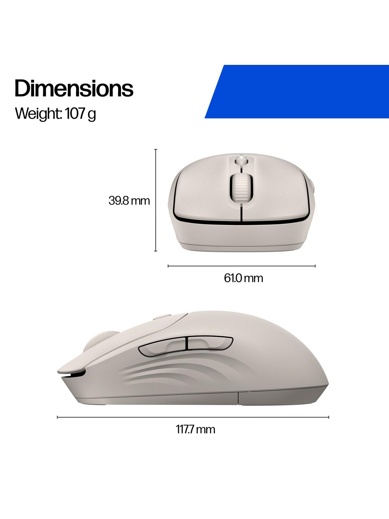 Image 3 of 8 of HP 400 Quiet Maple Wireless Mouse