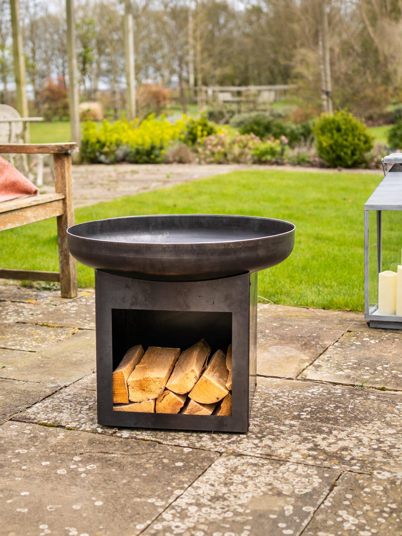 Image 1 of 5 of Smart Garden Laguna Fire Bowl & Log Store