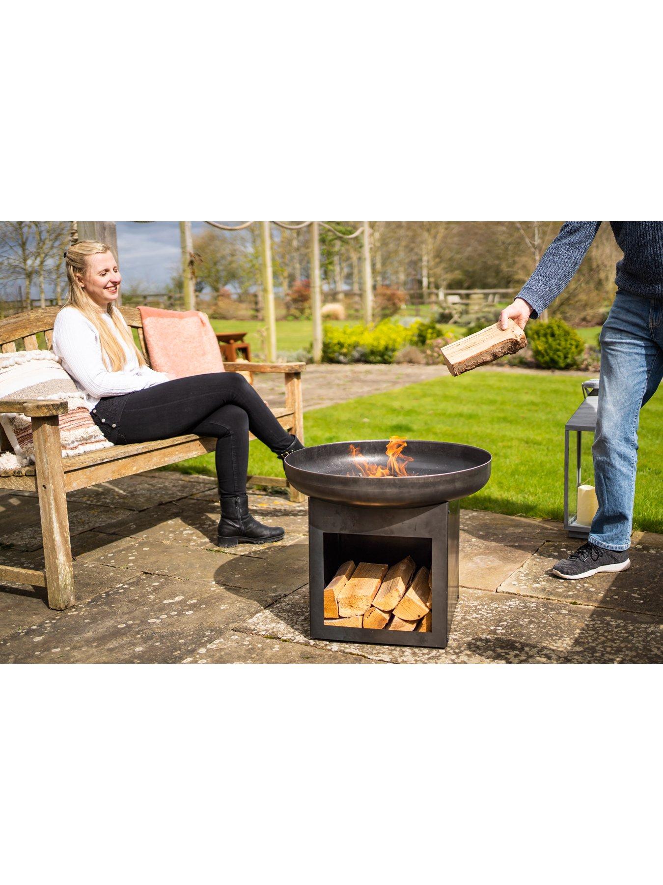 Image 5 of 5 of Smart Garden Laguna Fire Bowl & Log Store