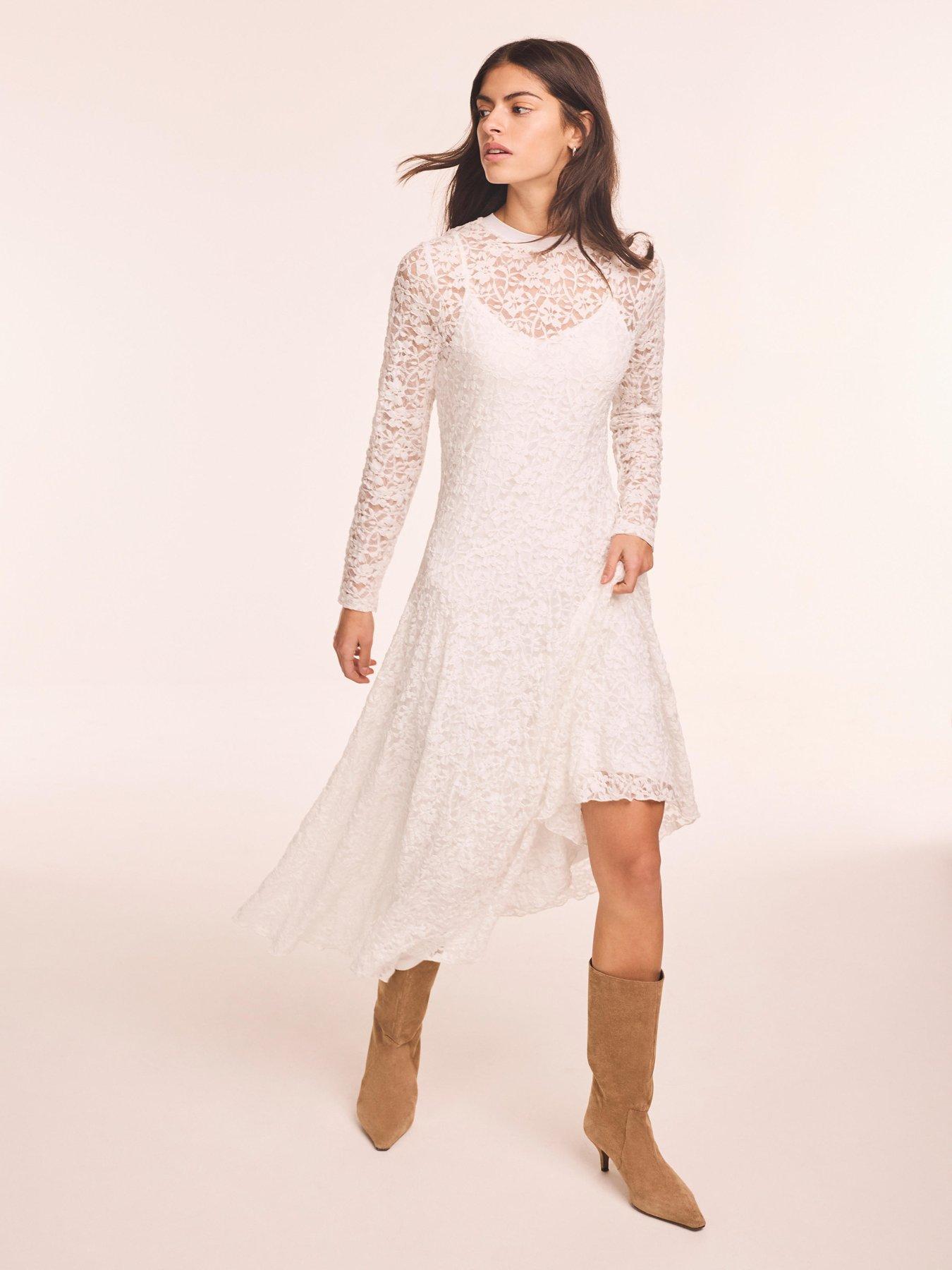 fitted lace wedding dress Turn Heads in Agnese Maxi Dress with Lace Detail – Jacqueline van Hoef main image 0