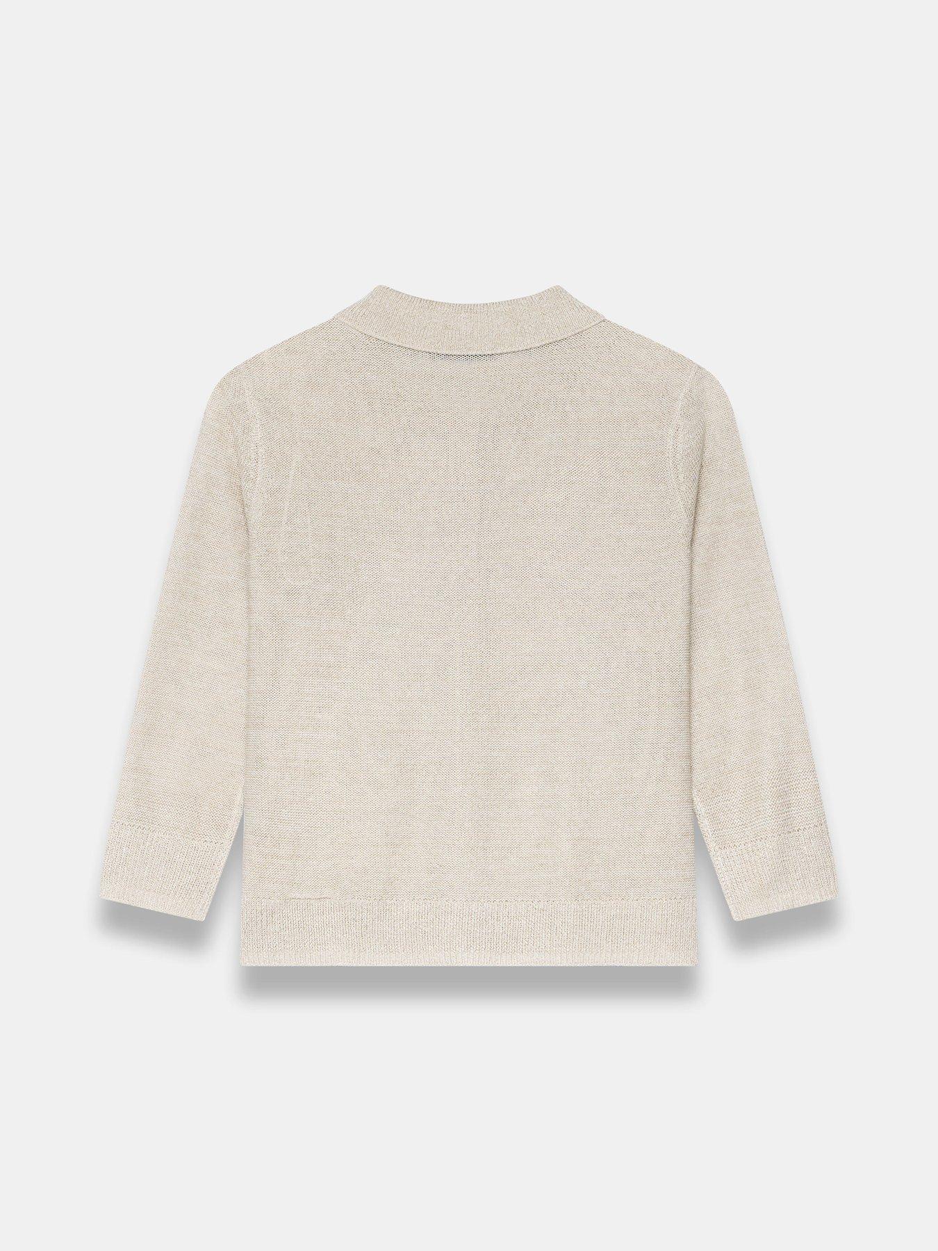 Image 6 of 6 of Mint Velvet Neutral Sparkle Knit Top - Cream
