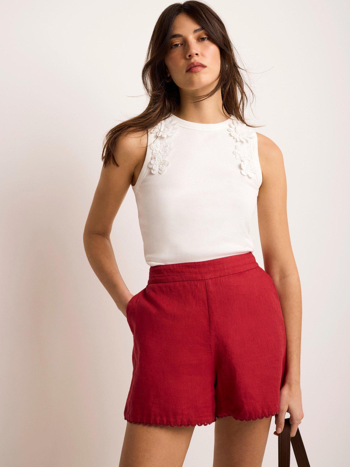 Mint Velvet Ivory Flower Vest Top