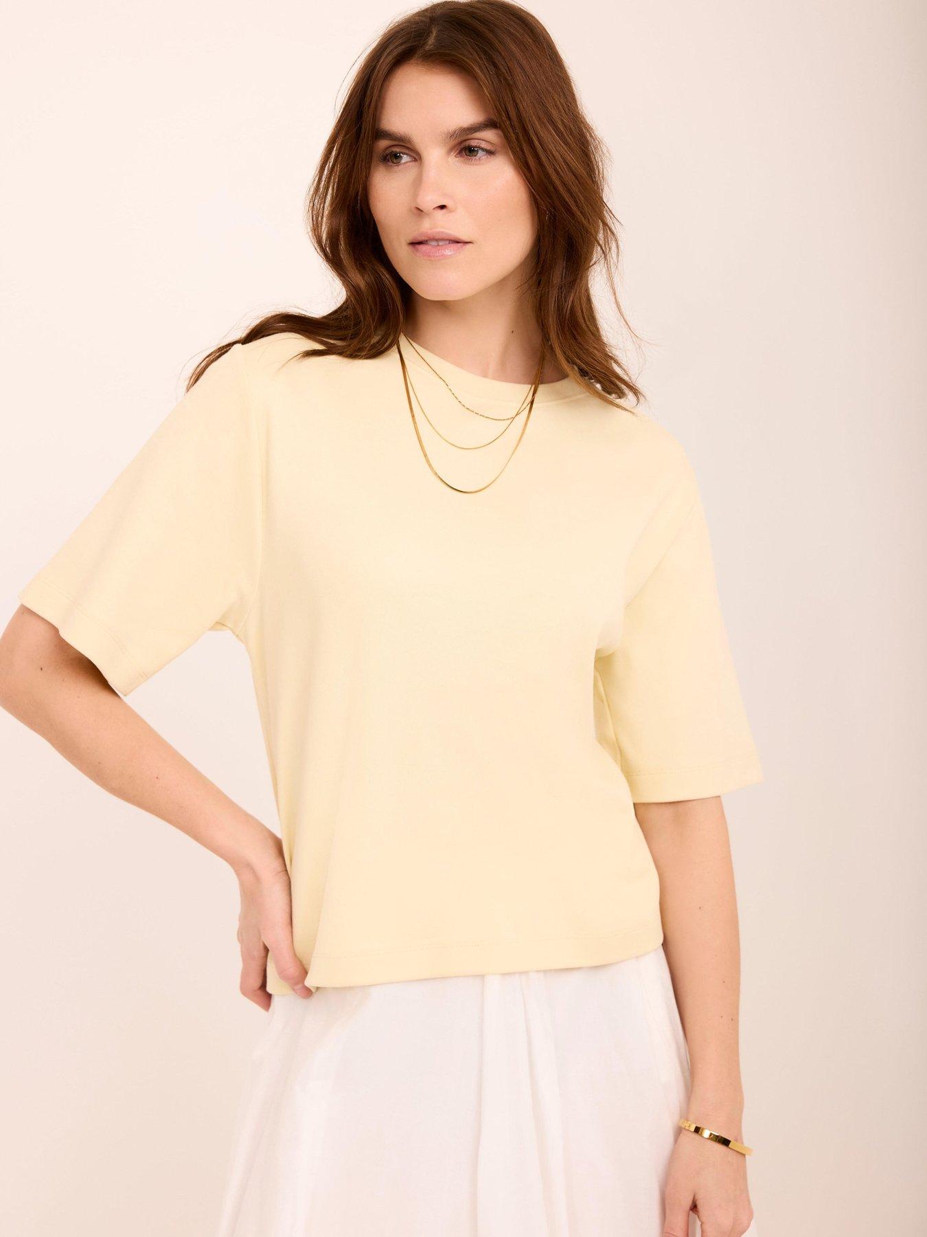 Mint Velvet Yellow Ultimate Cotton T-shirt