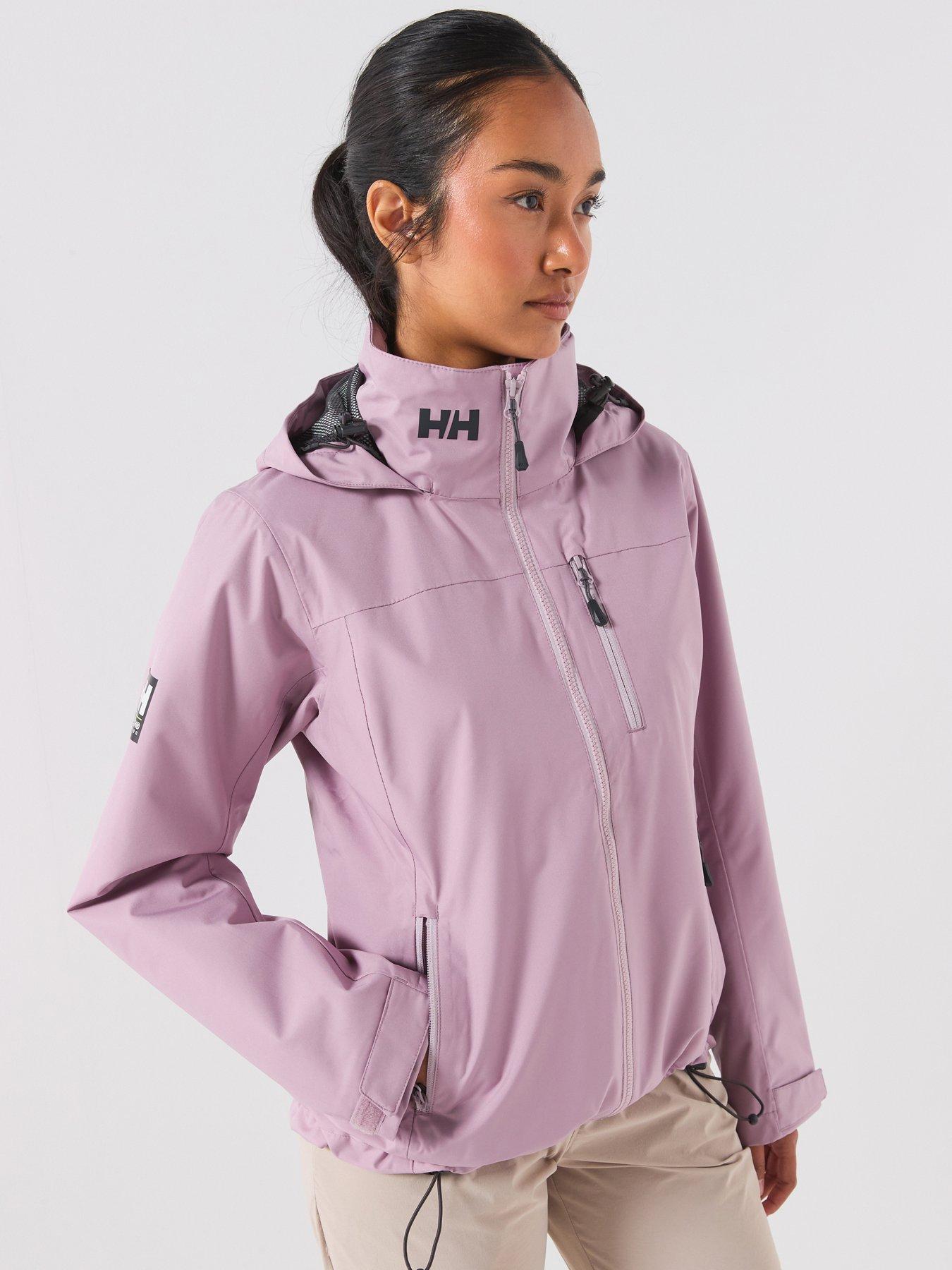 Image 1 of 6 of Helly Hansen Womens Crew Hooded Midl Jacket 2.0 Waterproof Windproof Jacket - Lilac