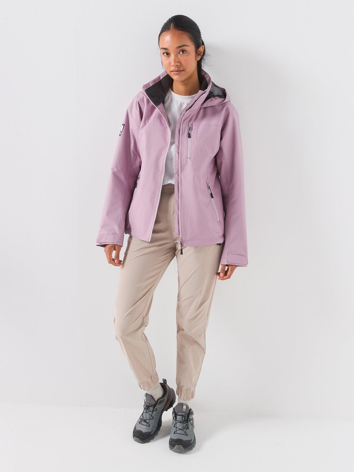 Image 3 of 6 of Helly Hansen Womens Crew Hooded Midl Jacket 2.0 Waterproof Windproof Jacket - Lilac