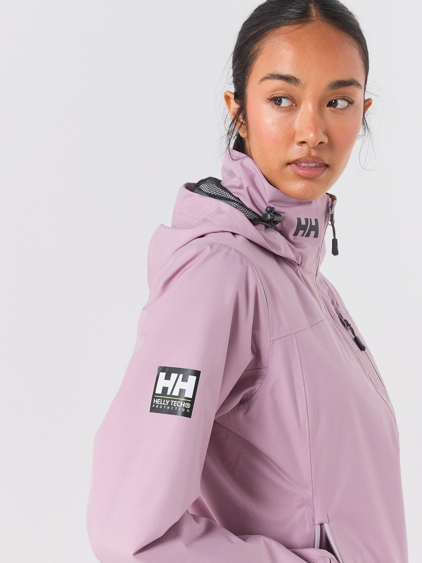 Image 4 of 6 of Helly Hansen Womens Crew Hooded Midl Jacket 2.0 Waterproof Windproof Jacket - Lilac