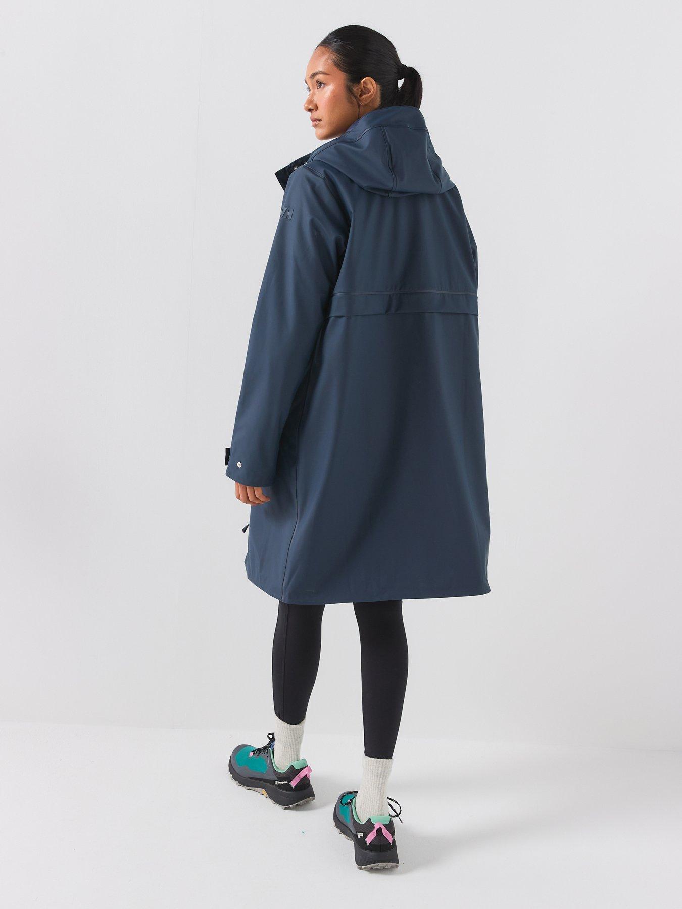 Image 2 of 6 of Helly Hansen Womens Moss Waterproof Insulated Long Jacket - Navy