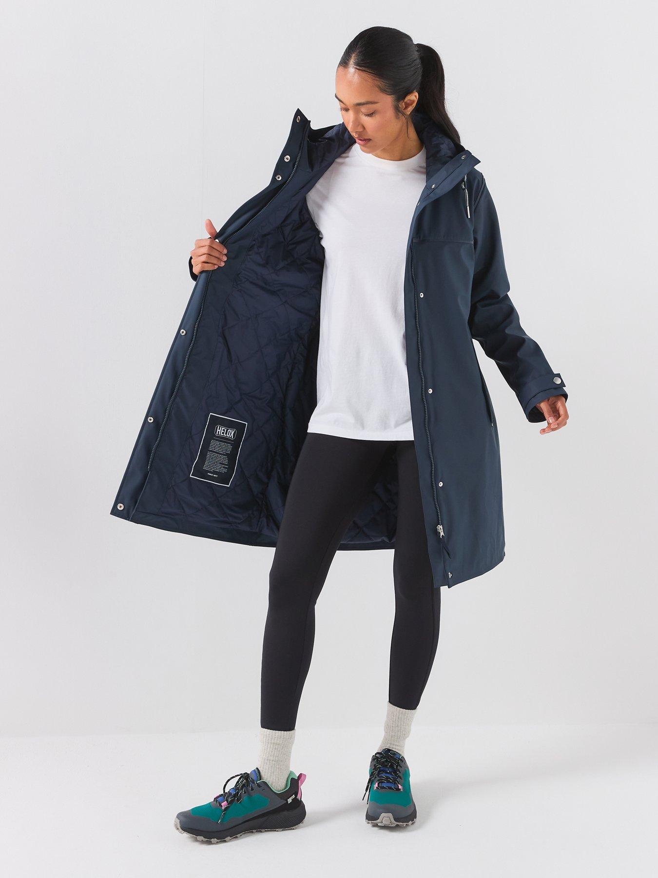 Image 3 of 6 of Helly Hansen Womens Moss Waterproof Insulated Long Jacket - Navy