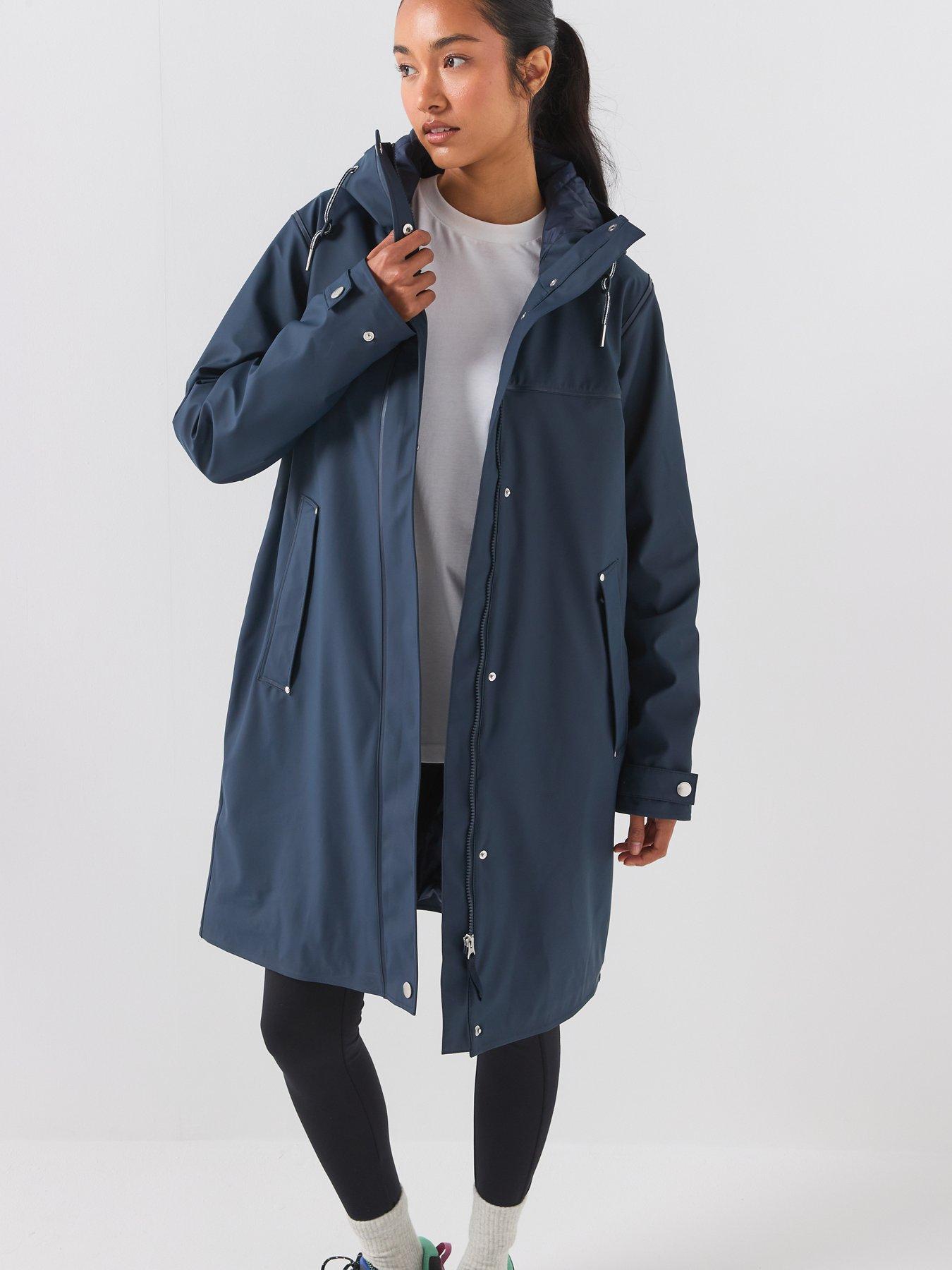 Image 6 of 6 of Helly Hansen Womens Moss Waterproof Insulated Long Jacket - Navy