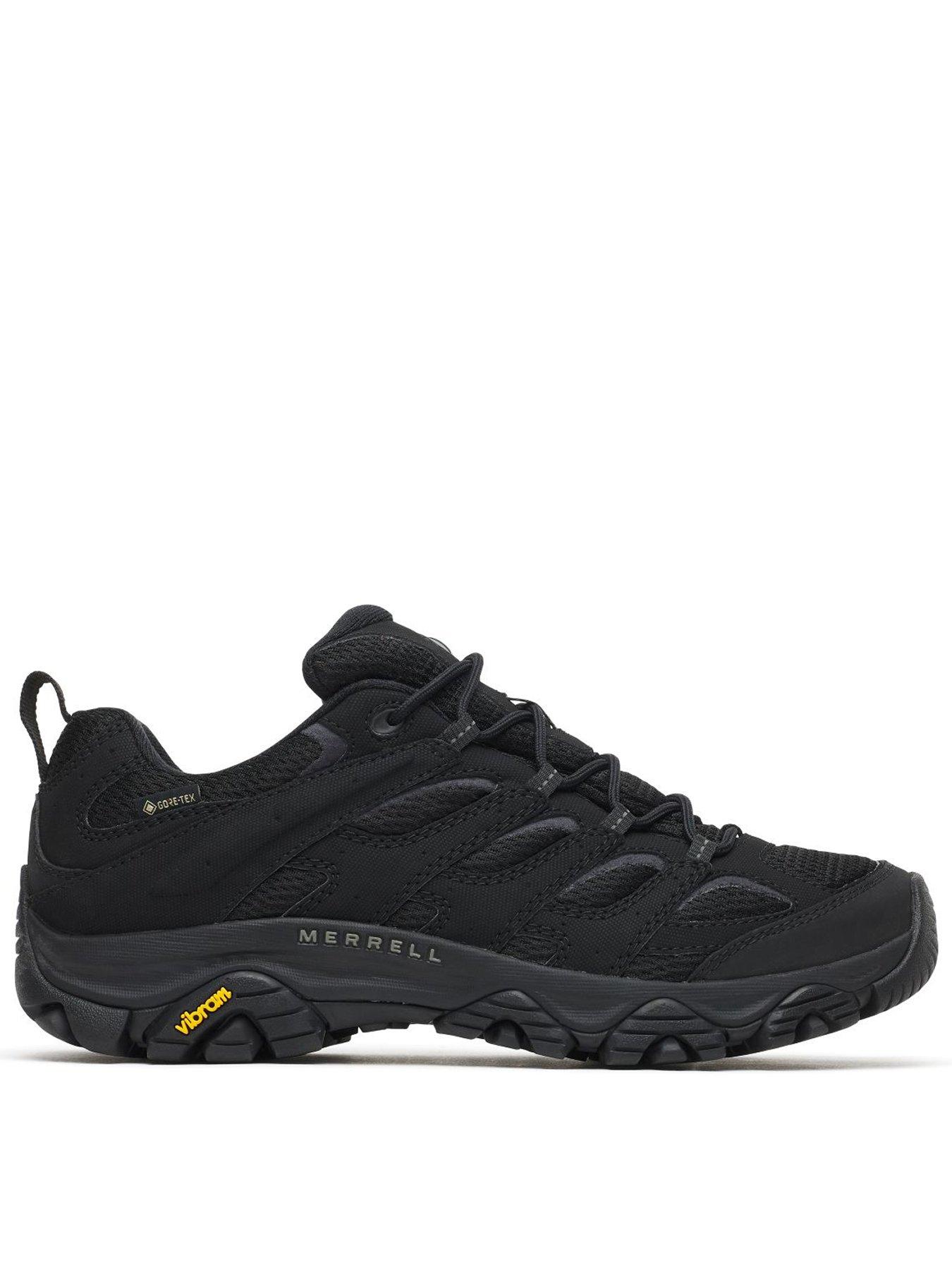 Merrell Mens Moab 3 Synthetic Goretex Hiking Shoes, Black, Size 8.5, Men